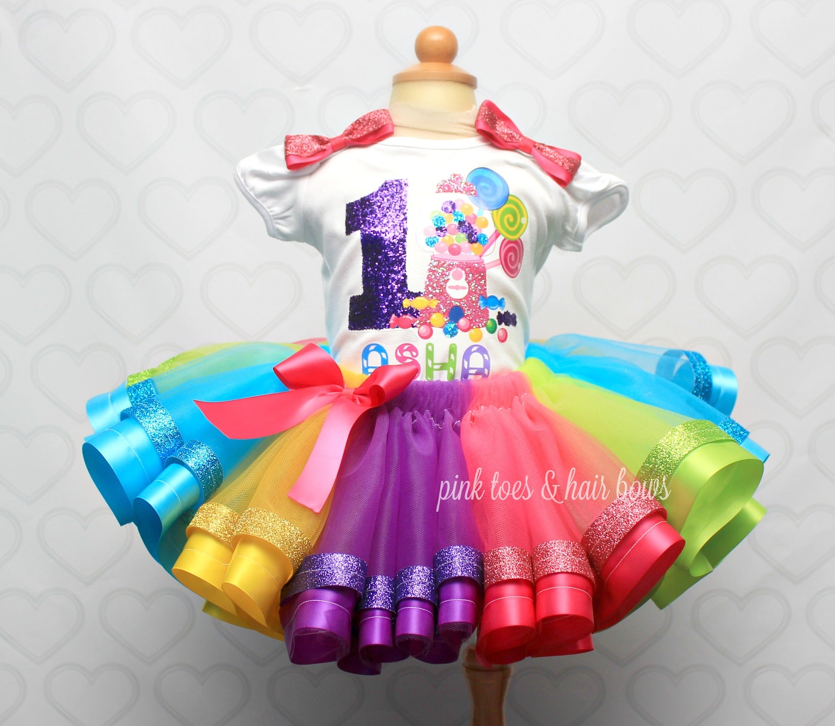 Candy Land tutu set-Candy land outfit-Candy land dress – Pink Toes & Hair  Bows