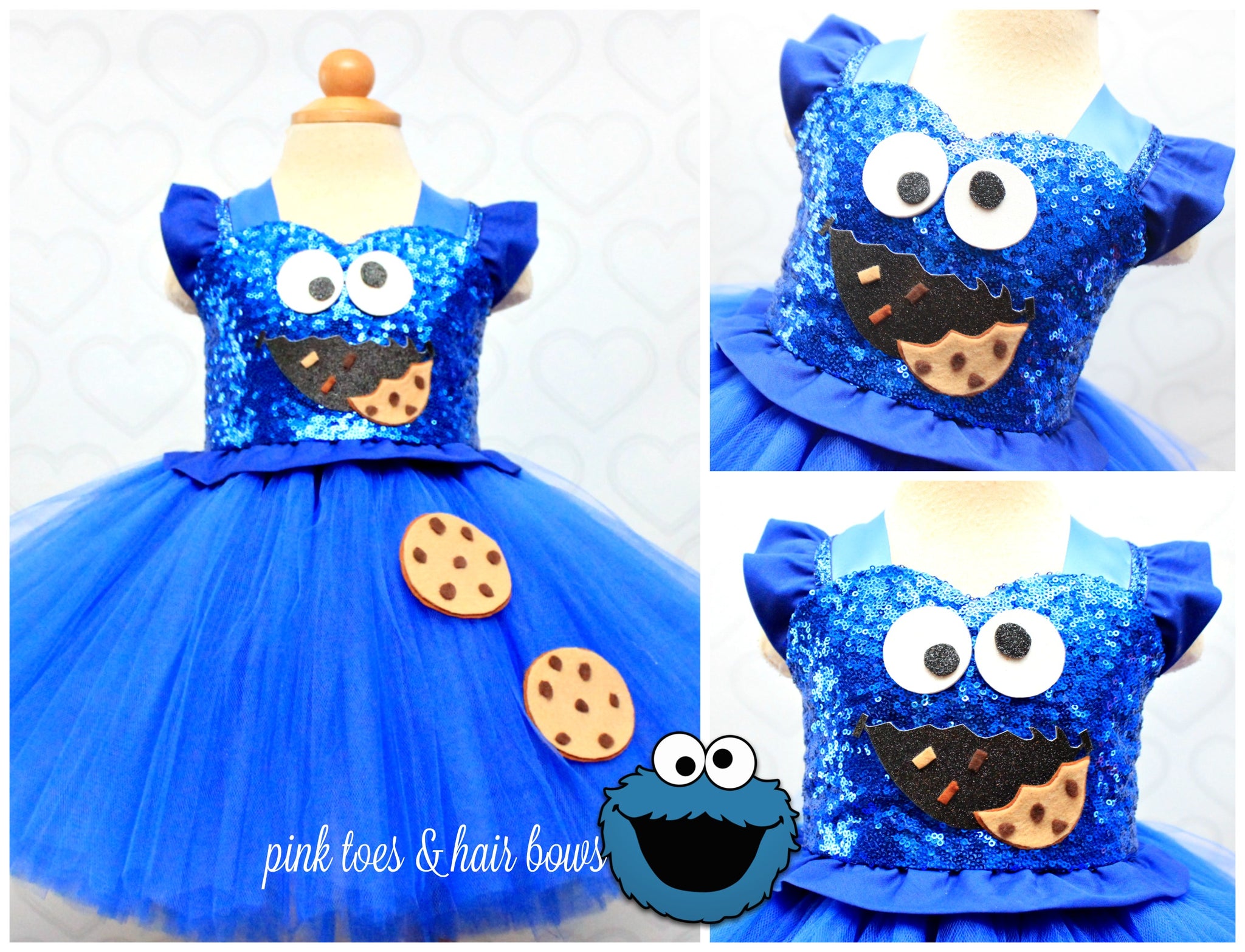 cookie monster tutu dress