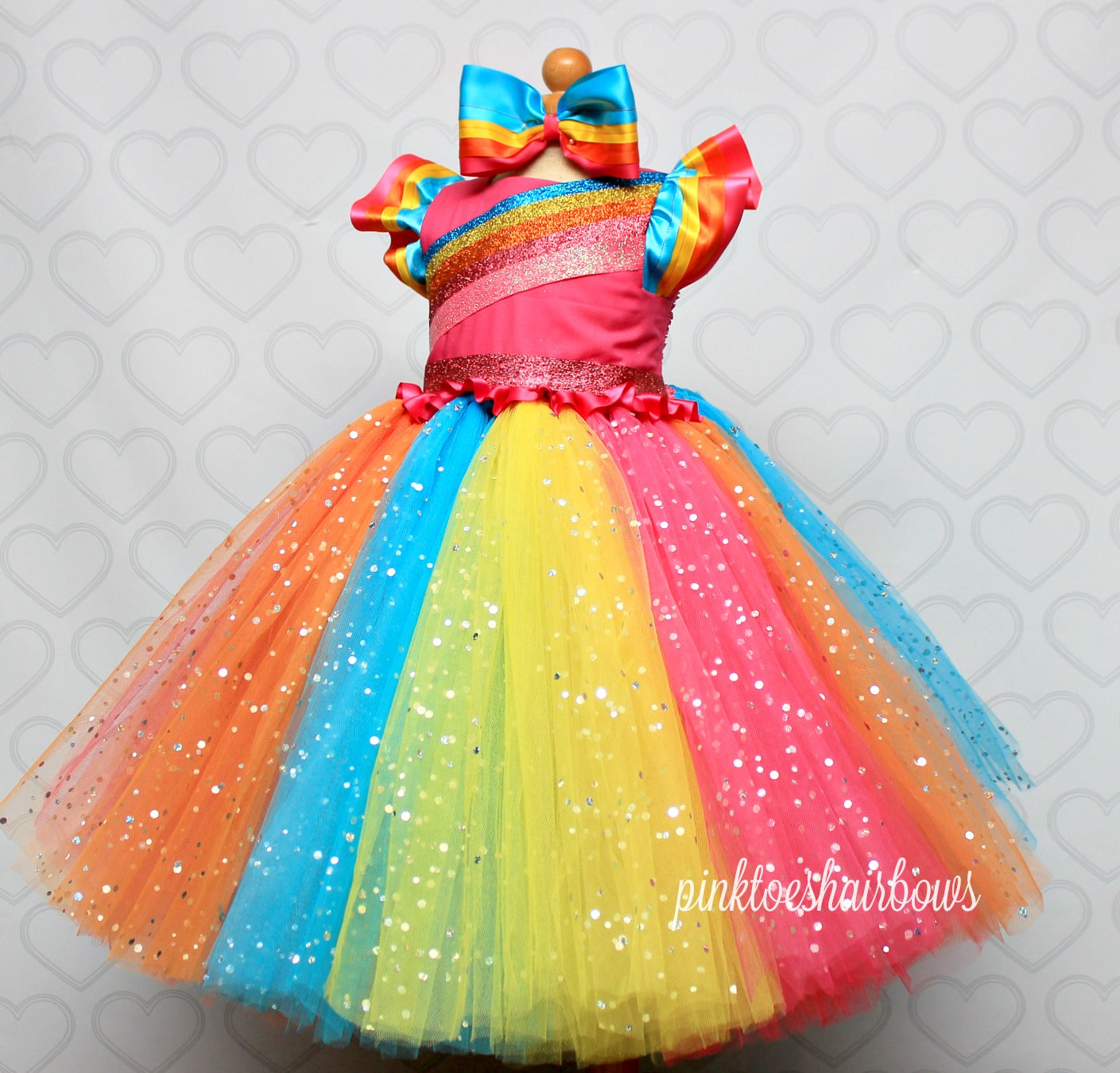 jojo siwa rainbow tutu dress