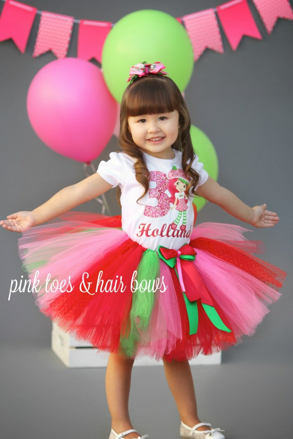 strawberry shortcake tutu outfit