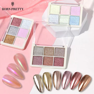 BORN PRETTY Holographic Laser Nail Art Palette - All The Beauties