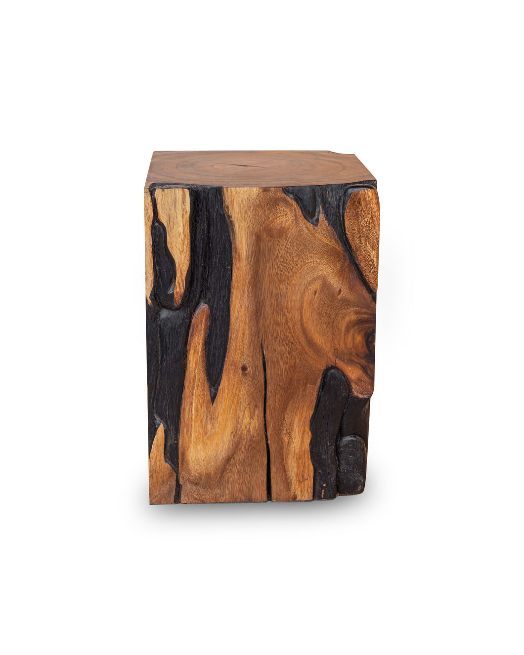 Square Solid Acacia Wood Side Table