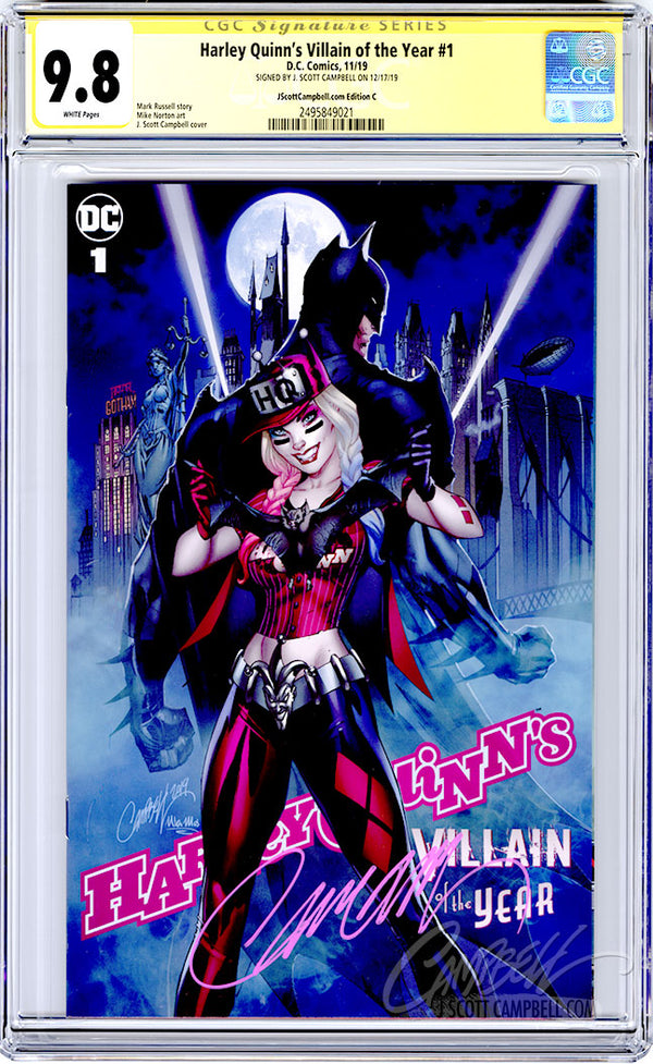 CGC 9.8 SS Harley Quinn #75 JSC cover C 