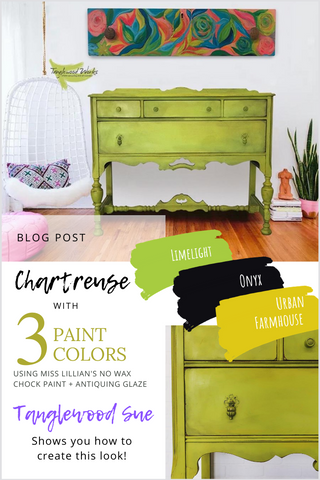 Chartreuse Dresser Tanglewood Sue PIN