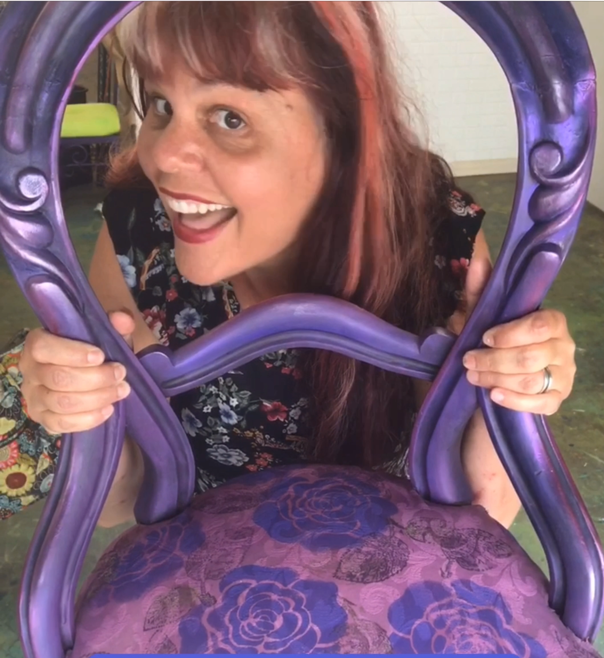 Purple Diva Boho Chair - Tanglewood Sue