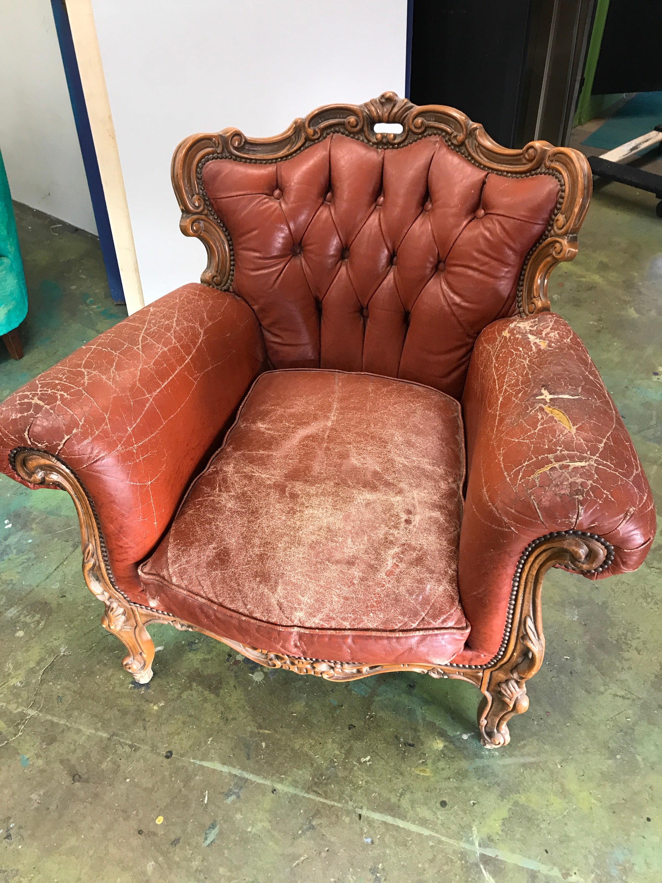 Painting A Leather Chair A Year Later - MAKEUP FOR MATURE SKIN