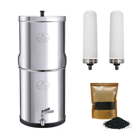 Purificateur d'eau filtration céramique + granulés de charbon actif