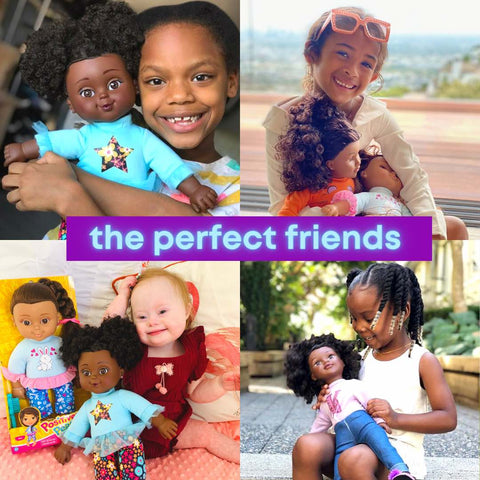 Black dolls with natural curls and true representation of Black Beauty