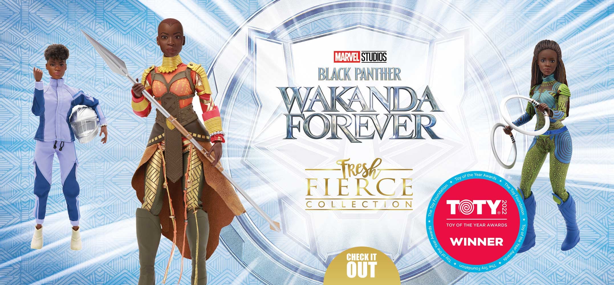 Blank Panther Wakanda Forever Dolls