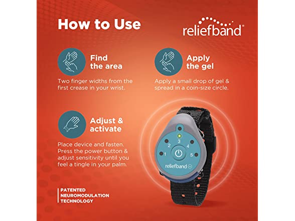 How to use reliefband