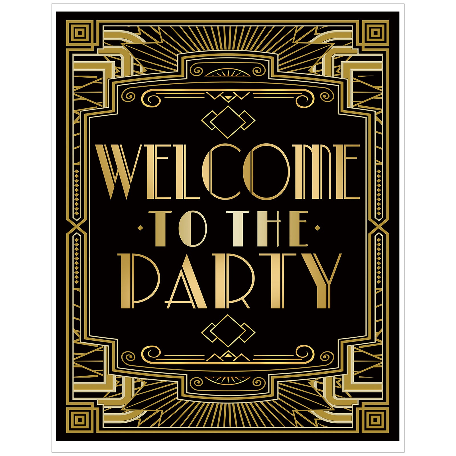 Roaring 20s Art Deco Poster A Little Party Never Killed Nobody 16x12in   1632 2000x 