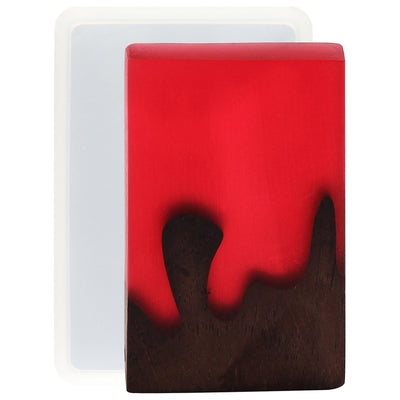 4x4x1 Thick 4 Coaster Silicone Mold - Square