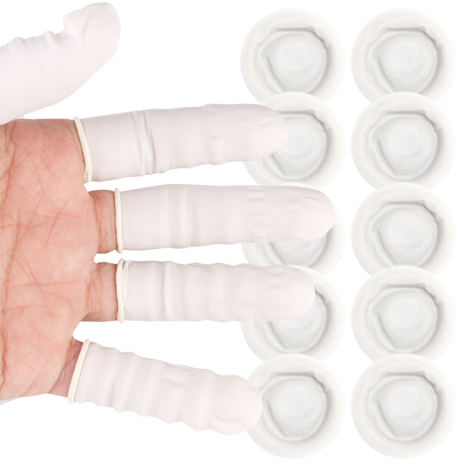 Disposable Latex Finger Cots Pack FUNSHOWCASE