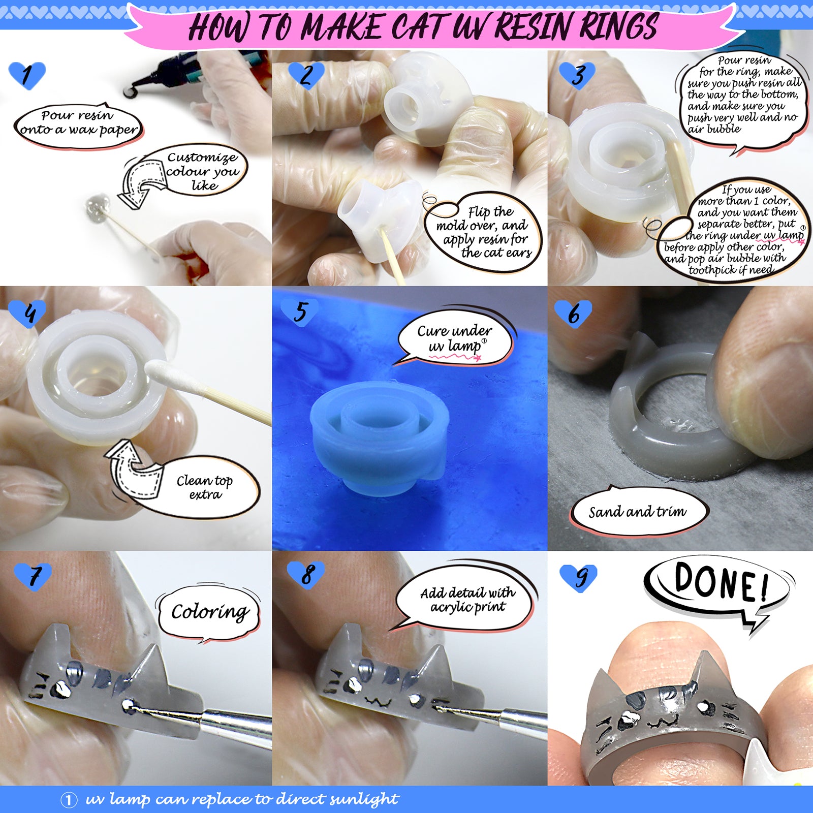 how to make resin rings