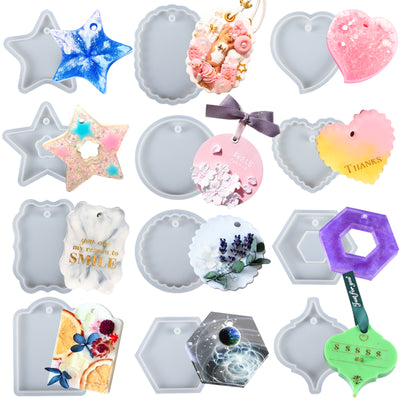 LUXWIN 7PCS/Set 3D Animal Resin Molds,Epoxy Resin Silicone Molds, Large  Clear Unicorn/Bear/Cat/Lion/Wolf/Orangutan/Deer Epoxy Silicone Molds for  DIY