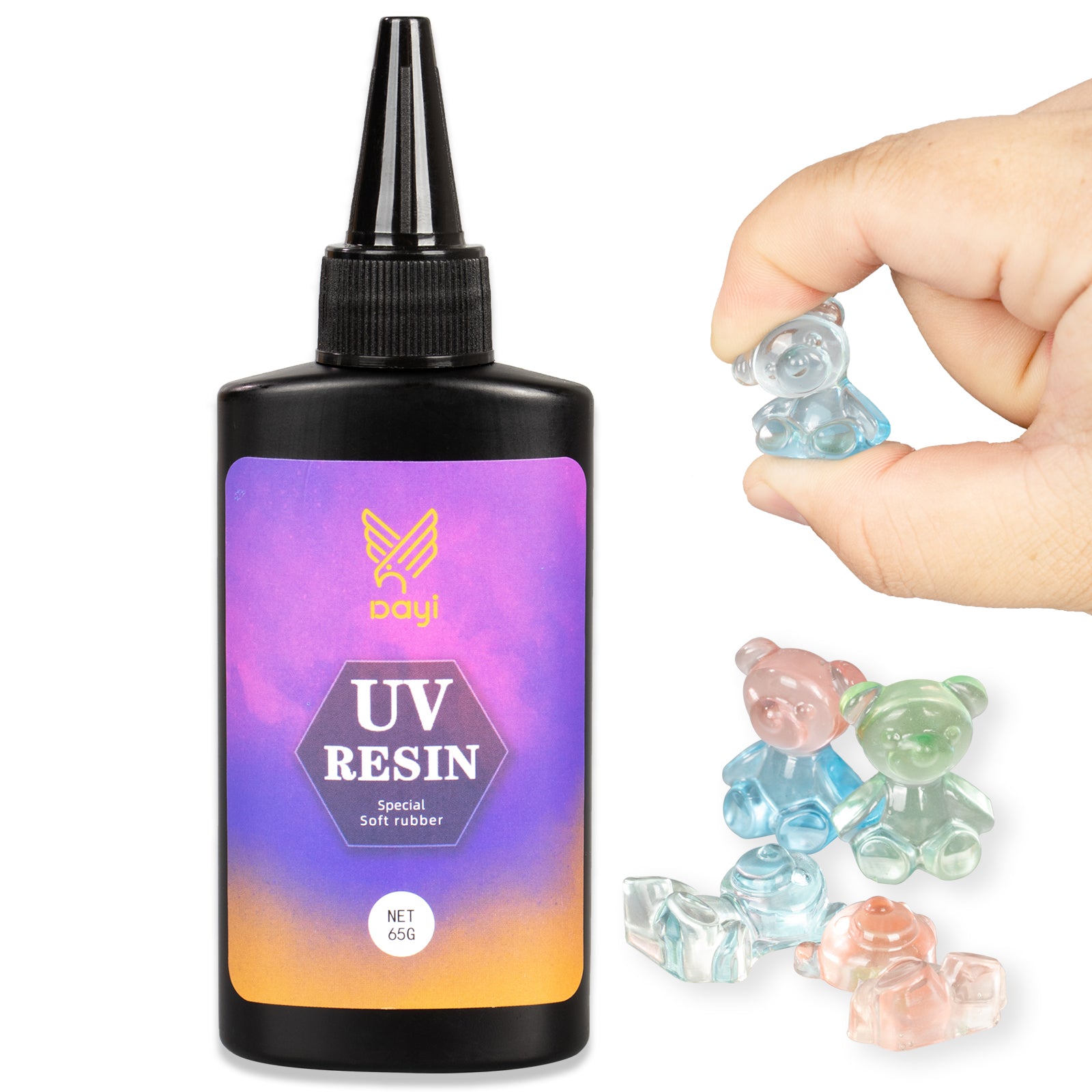 Clear UV Resin Soft Type 65ml 65g 2.3oz FUNSHOWCASE