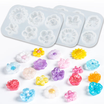 Mini Flower Resin Silicone Mold 6-cavity Rose