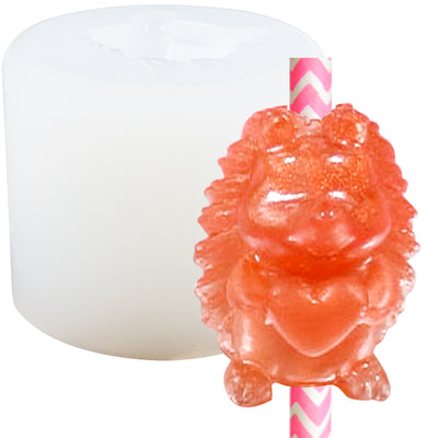 Funshowcase Rose Straw Topper Epoxy Resin Silicone Mold 2.1inch