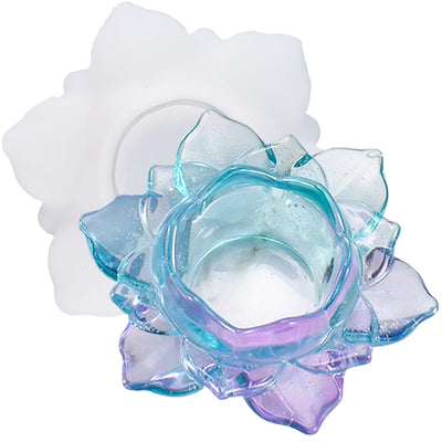 US Stock!Lotus Flower Resin Mold,candle holder Silicone Mold, Resin Ja –  FunYouFunMe