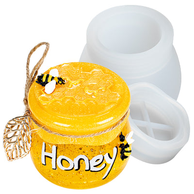 Funshowcase Honeybee Silicone Mold Beehive Honey Bee Honeycomb Drip Edging Frame 12 Cavity
