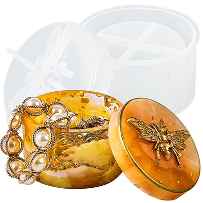 Epoxy Resin Bee Mold, Storage Jar Mirror, Silicone Mold Bee
