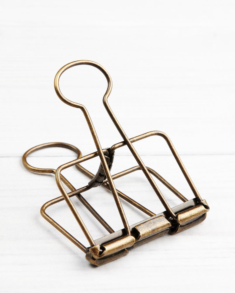 antique binder clips