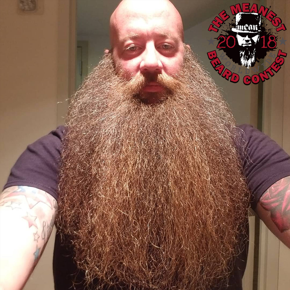 Gerry Spiller - The TOP 12 MEANest BEARDS in the world for 2018. The 2018 MEANest BEARD Worldwide Contest. 141 contestants from 19 countries.  Best beards with a MEAN attitude.  MEAN BEARD Co.