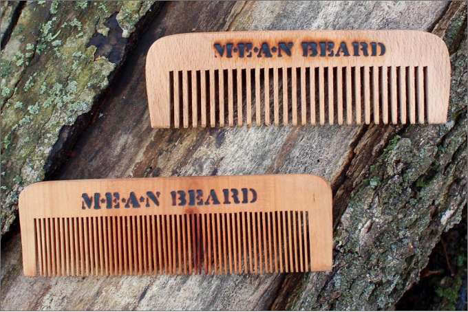 Beard Brush vs Comb: Mean Beard Wooden Beard Comb