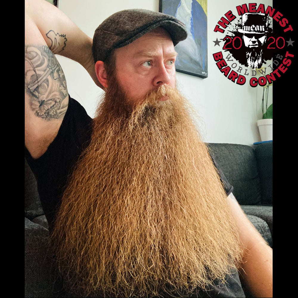 Contestants 1 to 8 in the 2020 MEANest BEARD Worldwide Contest