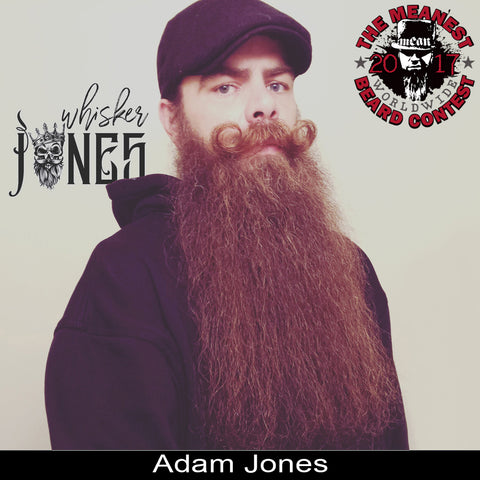 Adam Jones - The TOP 12 MEANest BEARDS in the world for 2017. The 2017 MEANest BEARD Worldwide Contest. 126 contestants from 23 countries.  Best beards with a MEAN attitude.