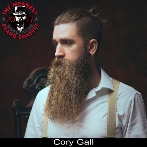 Cory Gall - The TOP 12 MEANest BEARDS in the world for 2017. The 2017 MEANest BEARD Worldwide Contest. 126 contestants from 23 countries.  Best beards with a MEAN attitude.