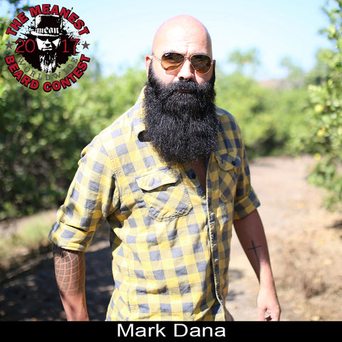 Mark Dana - The TOP 12 MEANest BEARDS in the world for 2017. The 2017 MEANest BEARD Worldwide Contest. 126 contestants from 23 countries.  Best beards with a MEAN attitude.
