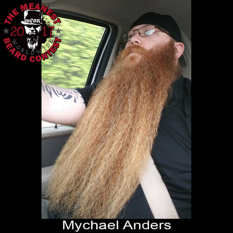 Mychael Anders - The TOP 3 MEANest BEARDS in the world for 2017. The 2017 MEANest BEARD Worldwide Contest. 126 contestants from 23 countries.  Best beards with a MEAN attitude.