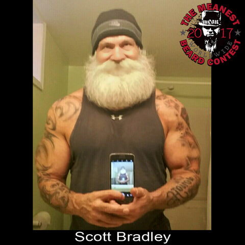 Scott Bradley - The TOP 12 MEANest BEARDS in the world for 2017. The 2017 MEANest BEARD Worldwide Contest. 126 contestants from 23 countries.  Best beards with a MEAN attitude.