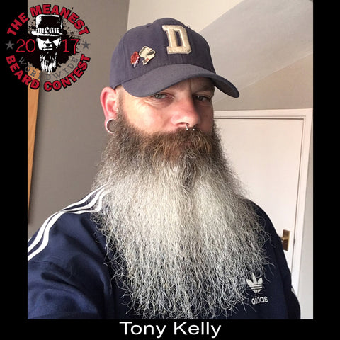 Tony Kelly - The TOP 12 MEANest BEARDS in the world for 2017. The 2017 MEANest BEARD Worldwide Contest. 126 contestants from 23 countries.  Best beards with a MEAN attitude.
