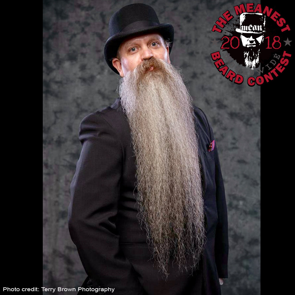 Patrick Dawson - The TOP 12 MEANest BEARDS in the world for 2018. The 2018 MEANest BEARD Worldwide Contest. 141 contestants from 19 countries.  Best beards with a MEAN attitude.  MEAN BEARD Co.