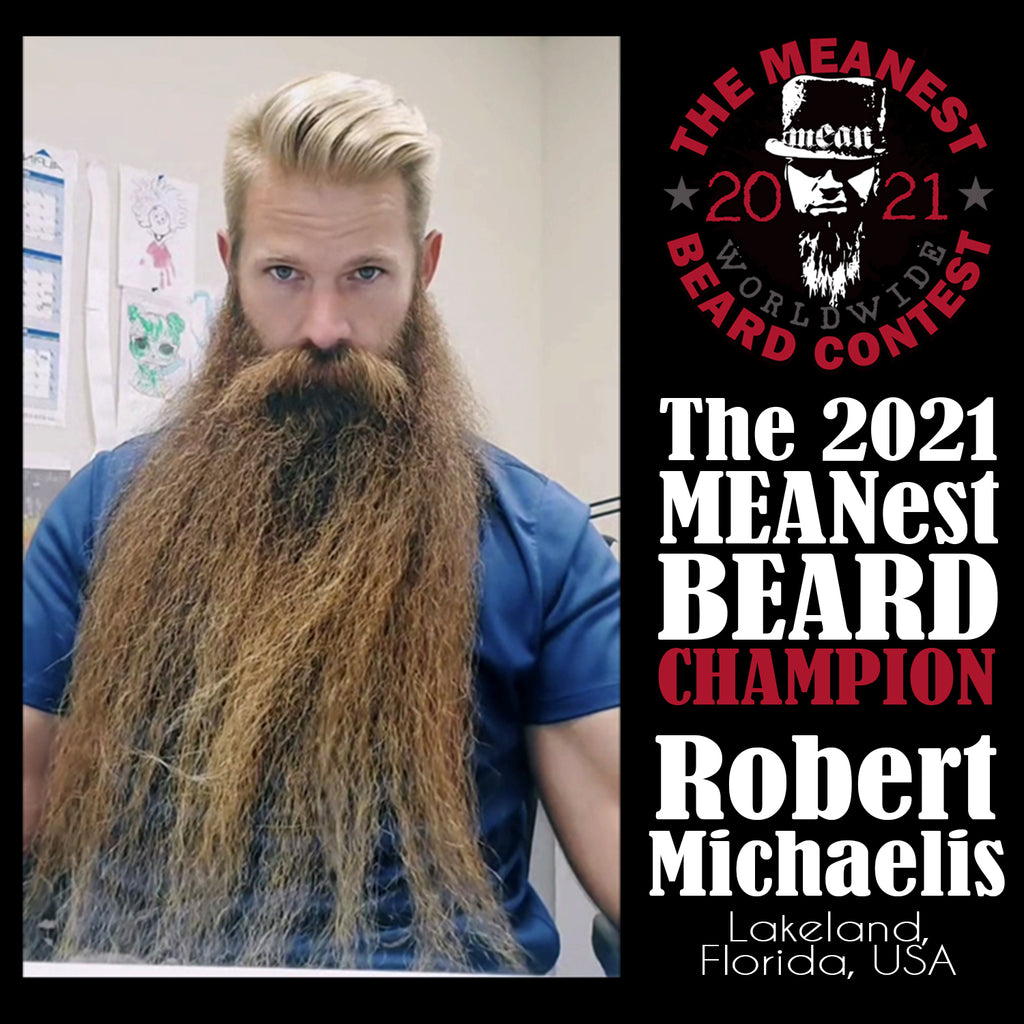 MEANest BEARD Worldwide Champion - The 2021 MEANest BEARD Worldwide Contest by MEAN BEARD