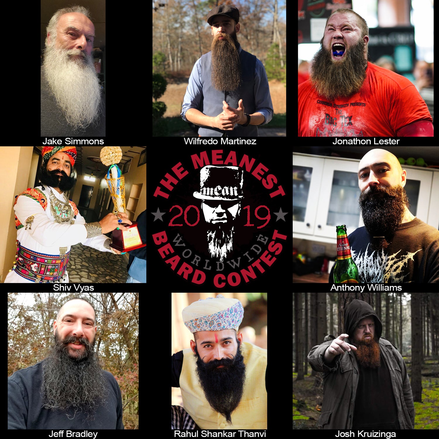 Contestants 41 to 48 - The MEANest BEARD Worldwide Contest