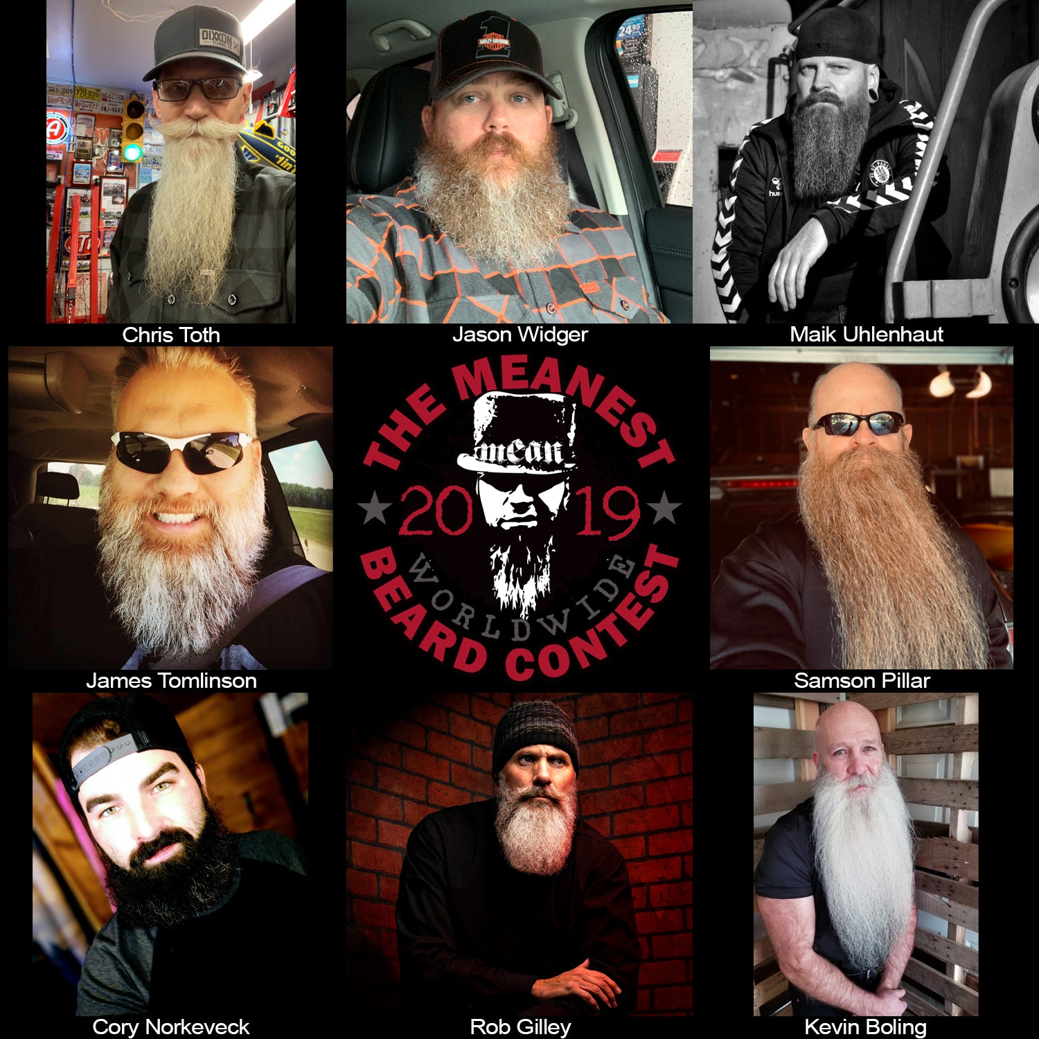Contestants  to 57 - 64 The MEANest BEARD Worldwide Contest