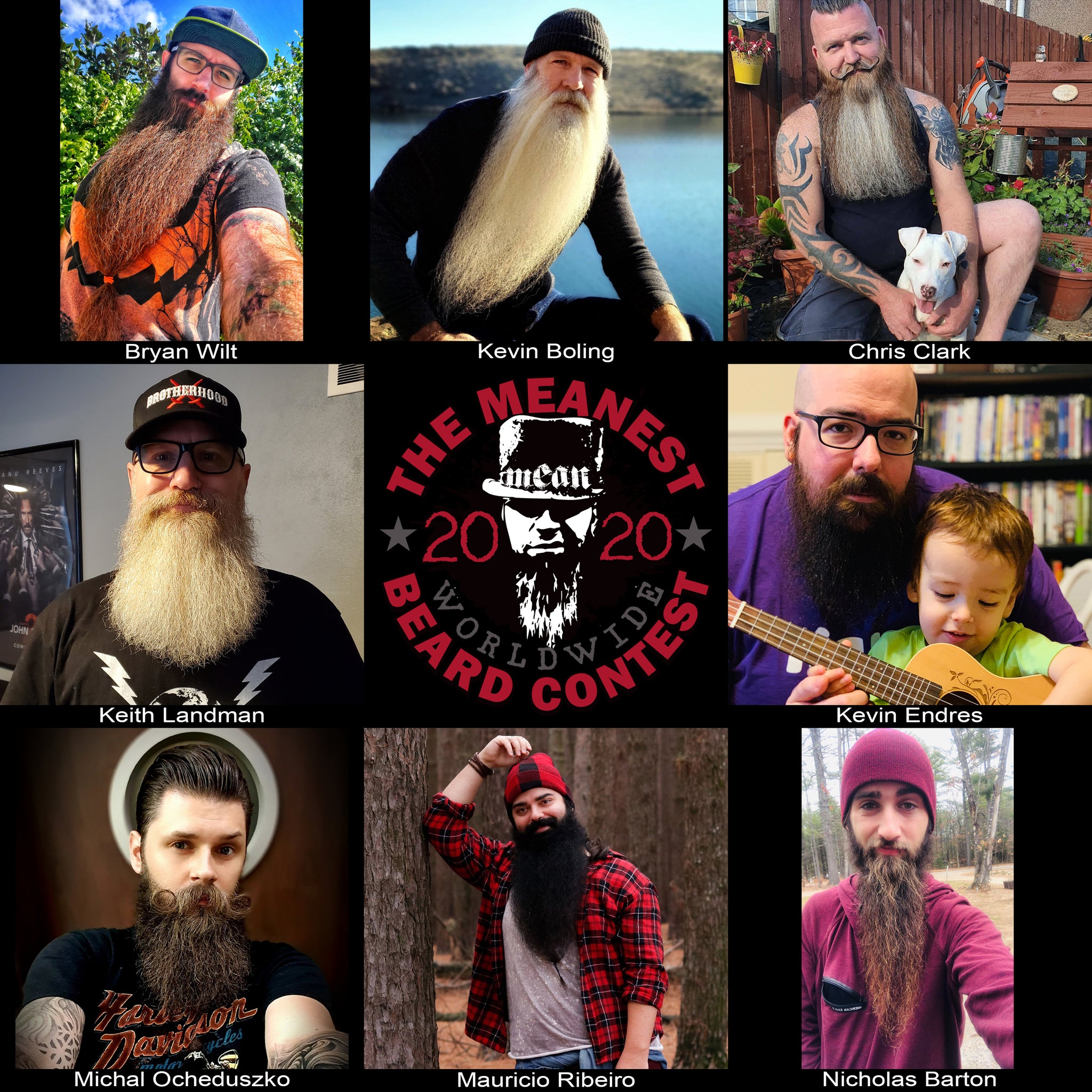 Contestants 81 to 88 - The MEANest BEARD Worldwide Contest