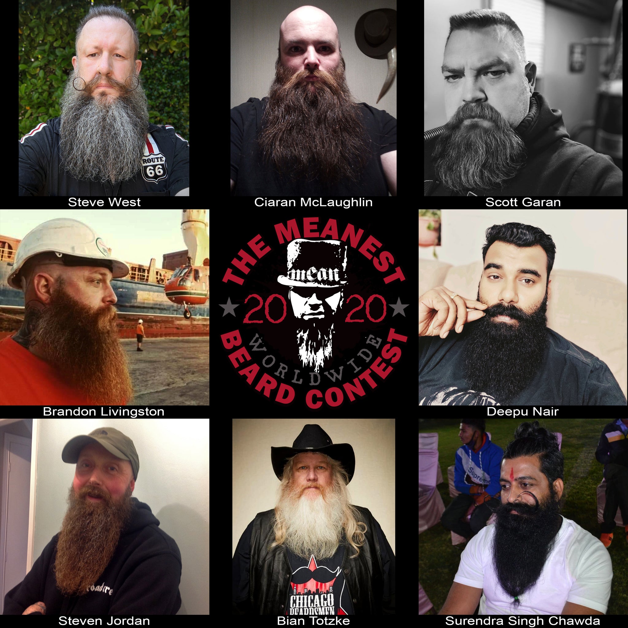 Contestants 89 to 96 - The MEANest BEARD Worldwide Contest