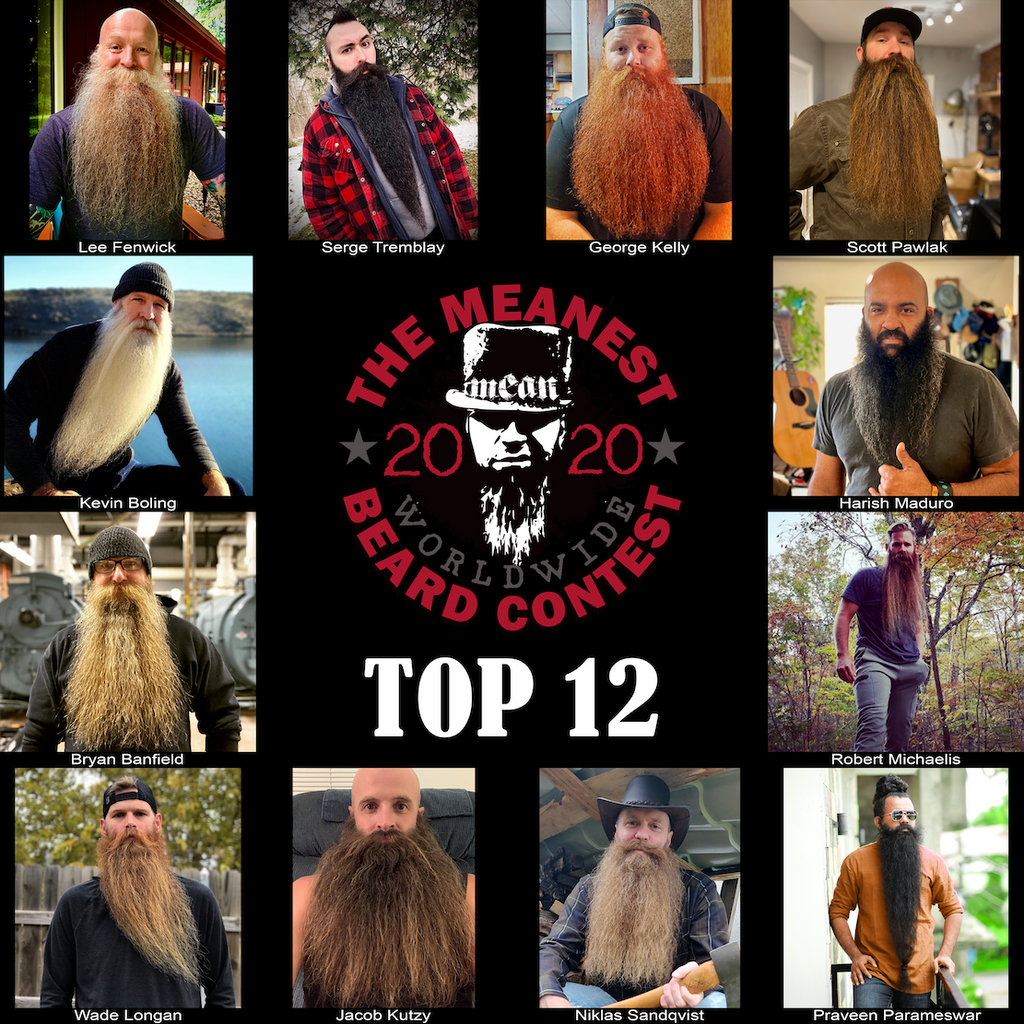 Best Beards 2020 - Top 12 Contestants from the MEANest Beard Contest