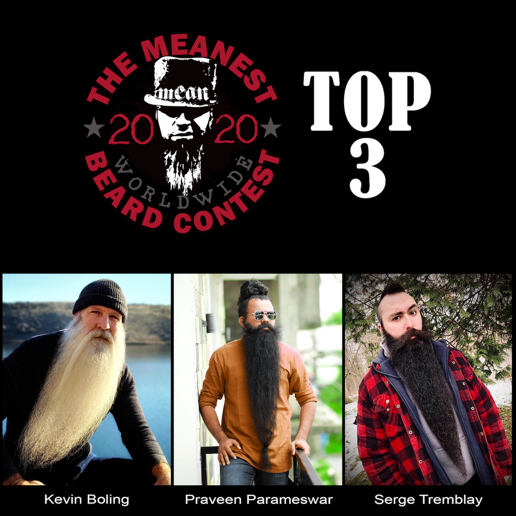TOP 3 2020 MEANest BEARD Worldwide Contest by MEAN BEARD
