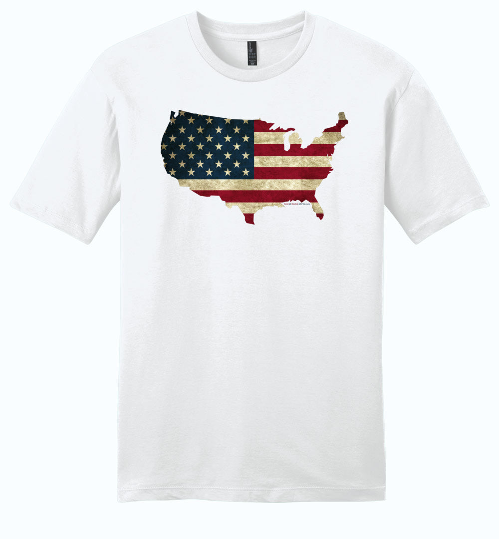 Pro America Shirt Young Mens, USA Flag in USA Map - Lost at Home Shirt ...