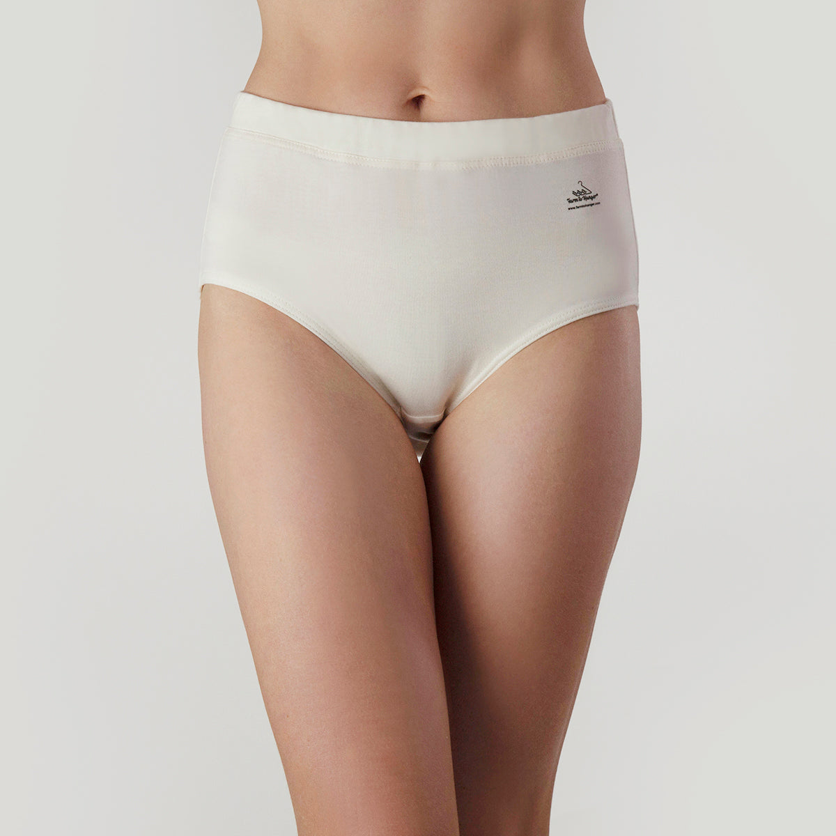 Natural Waist Comfy Bum Knickers - Natural