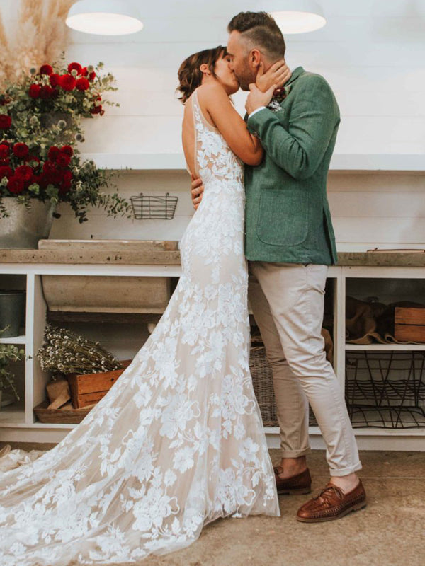 inexpensive mermaid wedding dresses