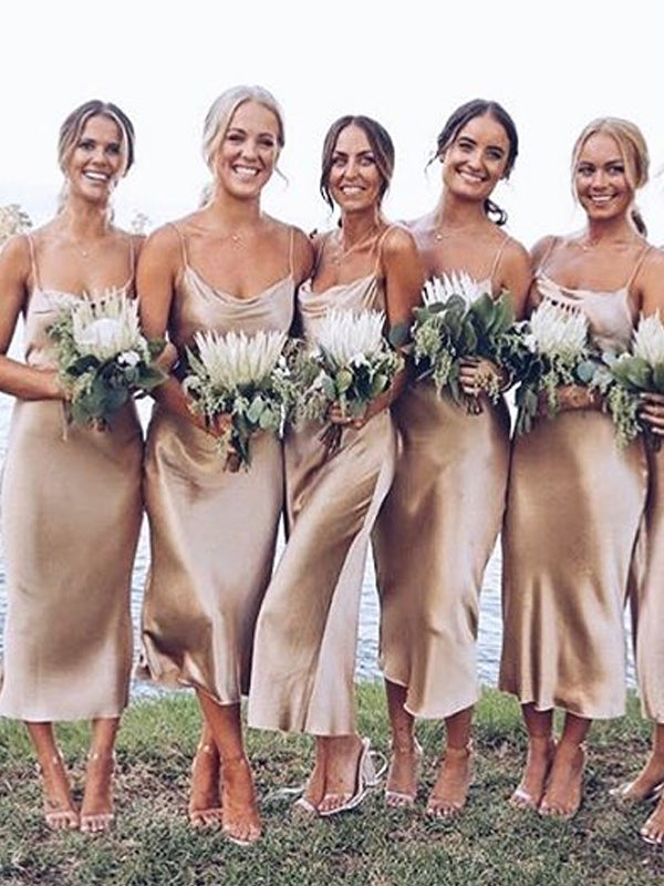 silk satin bridesmaid dresses