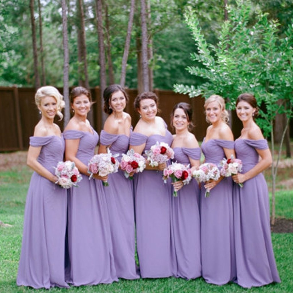 Платье цвета лаванды на свадьбу фото
