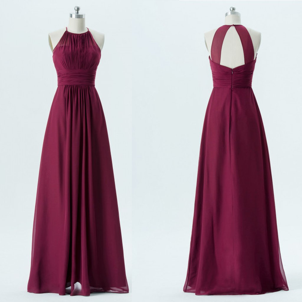 simple dress design for bridesmaid