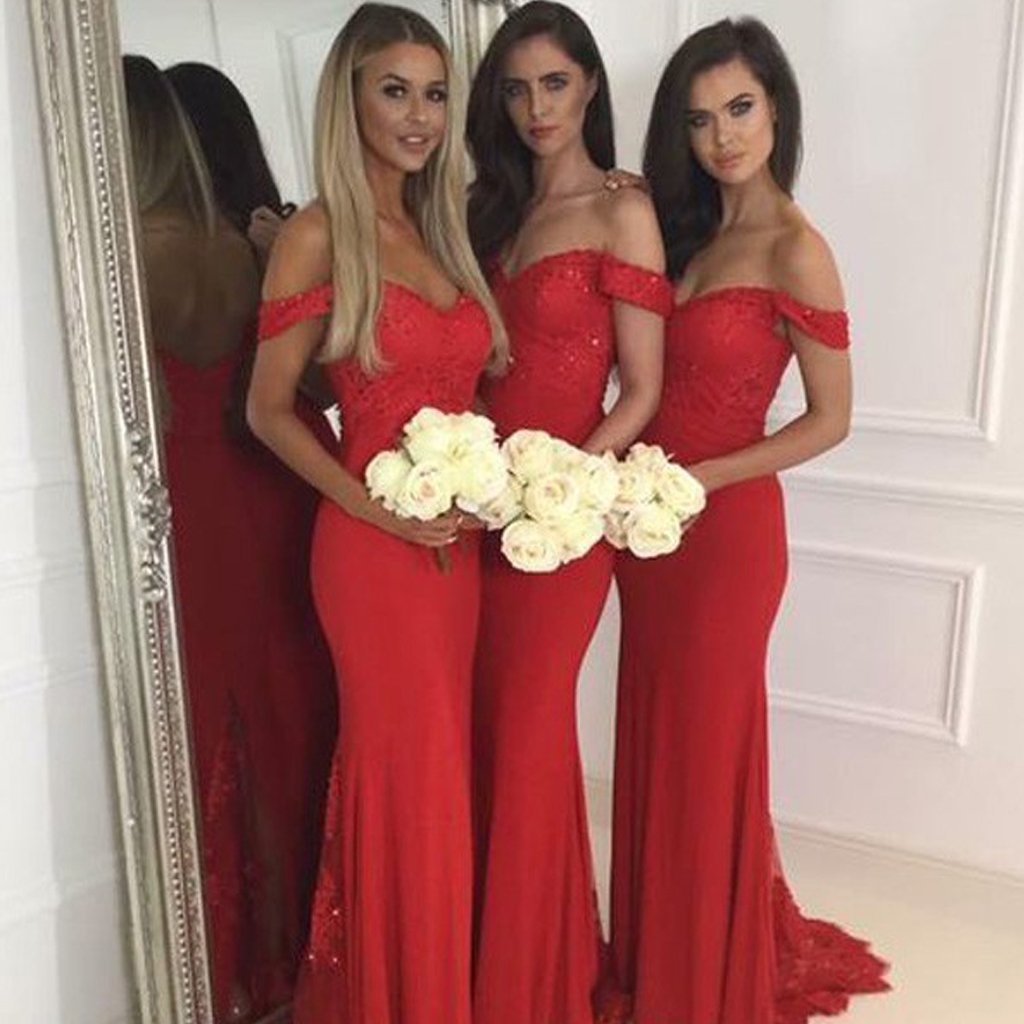 jersey knit bridesmaid dresses